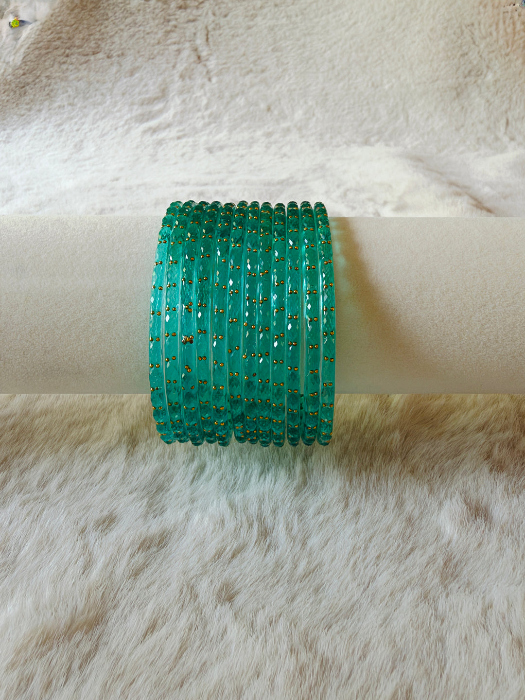 KASHMIRI RAINDROP GLASS BANGLES KHSF01