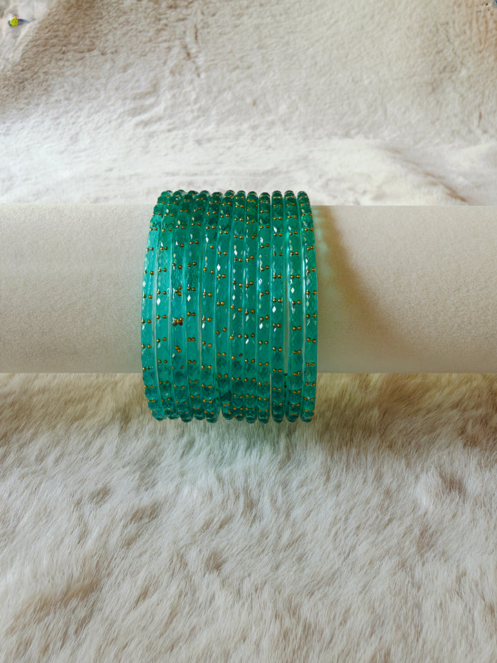 KASHMIRI RAINDROP GLASS BANGLES KHSF01