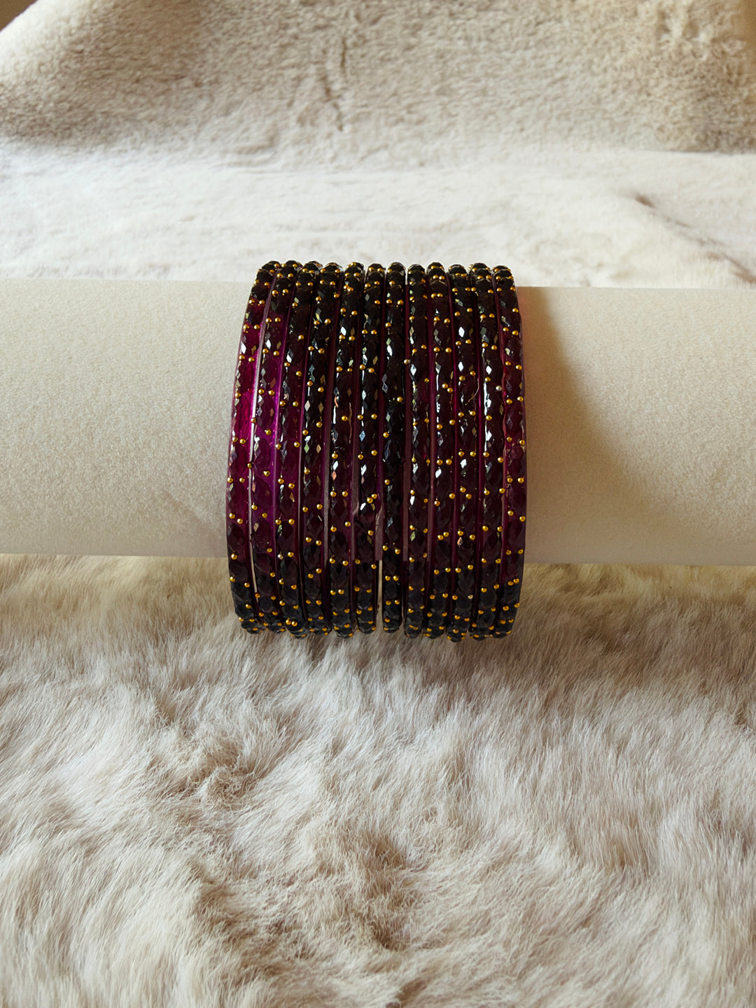 KASHMIRI RAINDROP GLASS BANGLES KHSF01