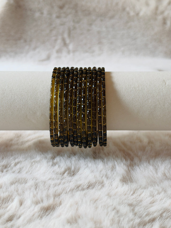 KASHMIRI RAINDROP GLASS BANGLES KHSF01