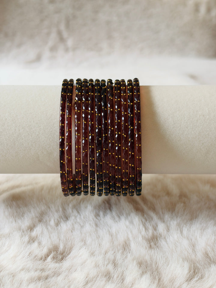 KASHMIRI RAINDROP GLASS BANGLES KHSF01