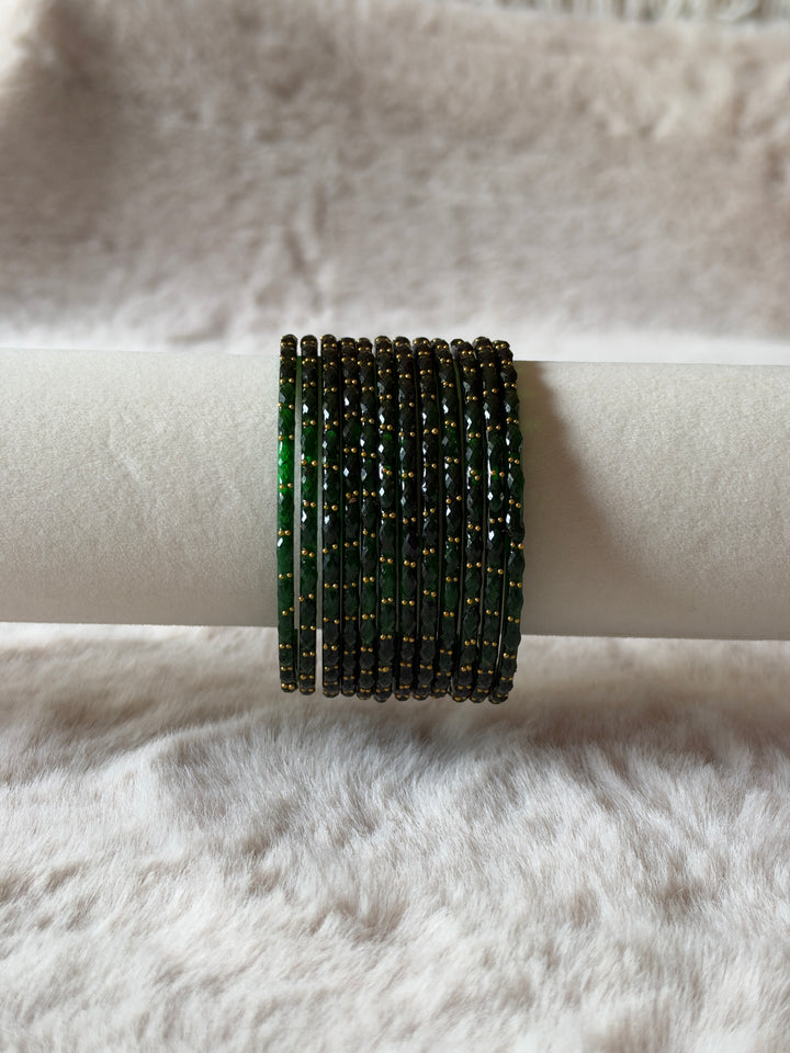 KASHMIRI RAINDROP GLASS BANGLES KHSF01