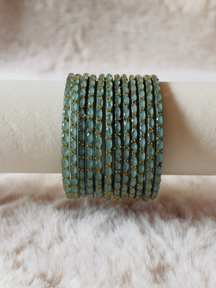 KASHMIRI RAINDROP GLASS BANGLES KHSF01