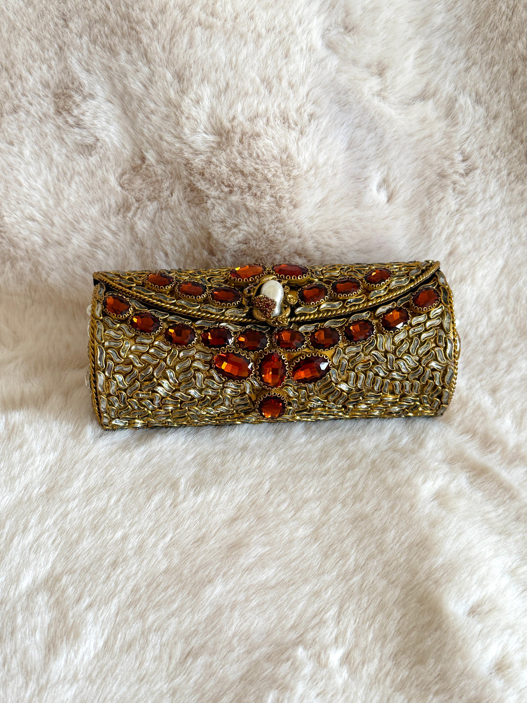 DHOLKI KUNDAN CLUTCH TARA