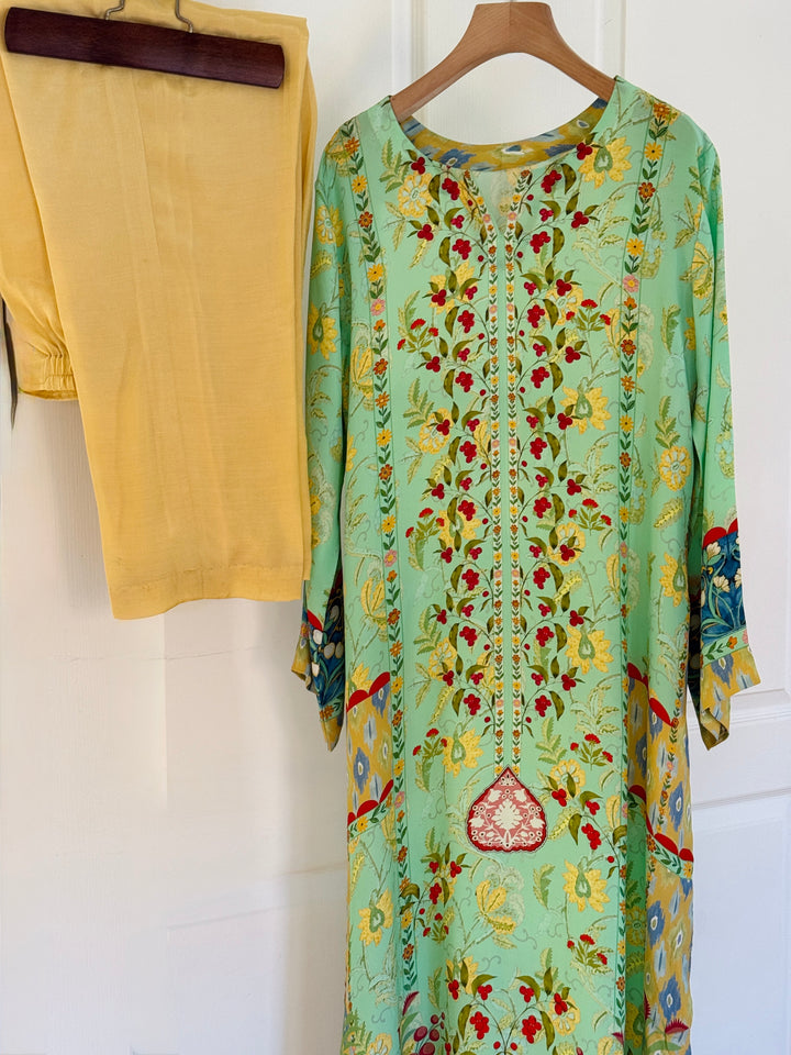 PURE CREPE SILK FUSION KAFTAN SFKF13