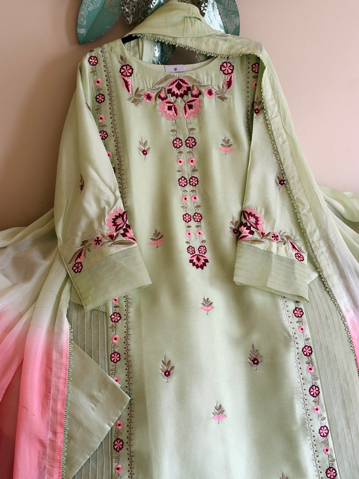 PURE SHEESHA SILK CUSTOM PARTYWEAR SCSF07