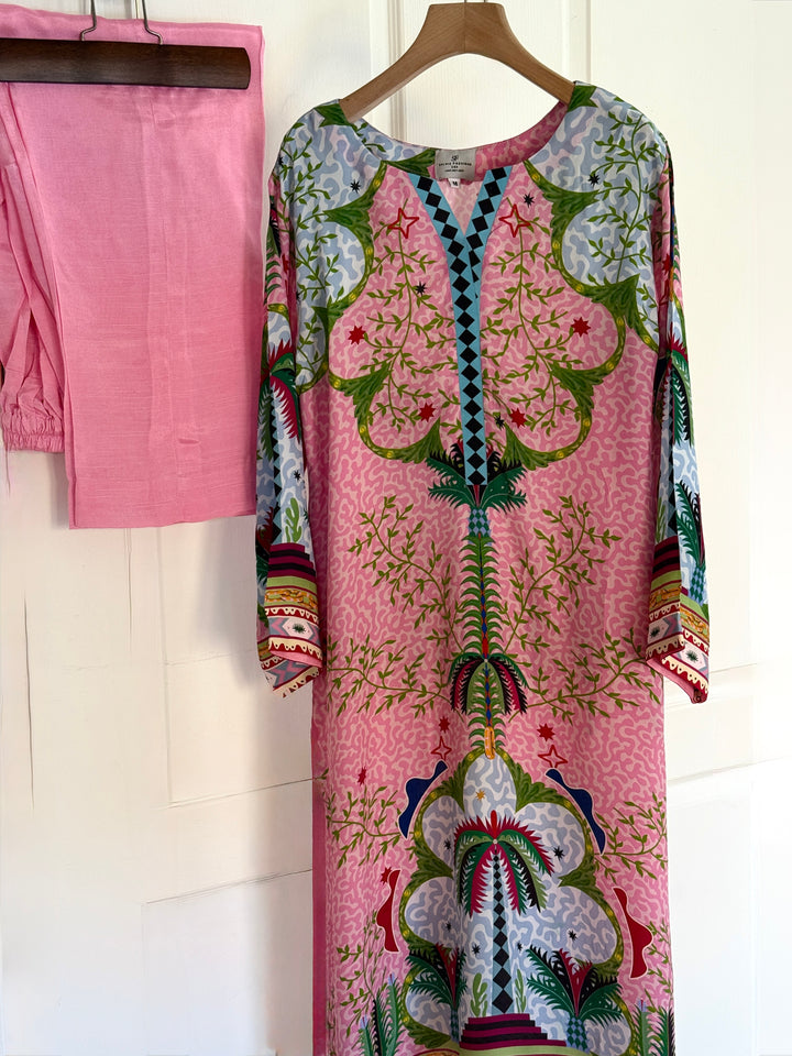 PURE CREPE SILK FUSION KAFTAN SFKF08