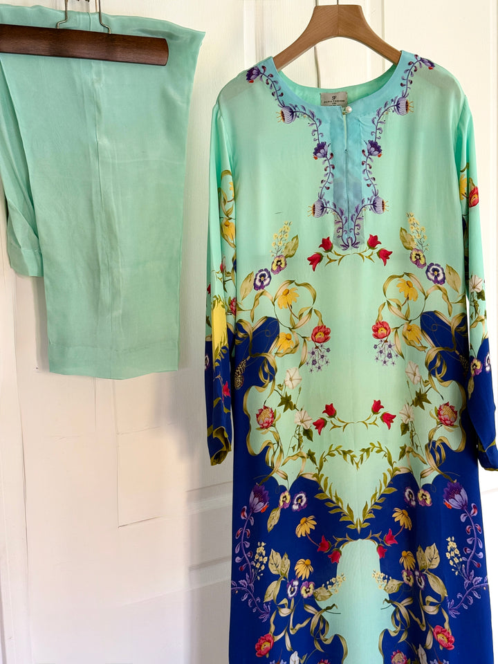 PURE CREPE SILK FUSION KAFTAN SFKF01