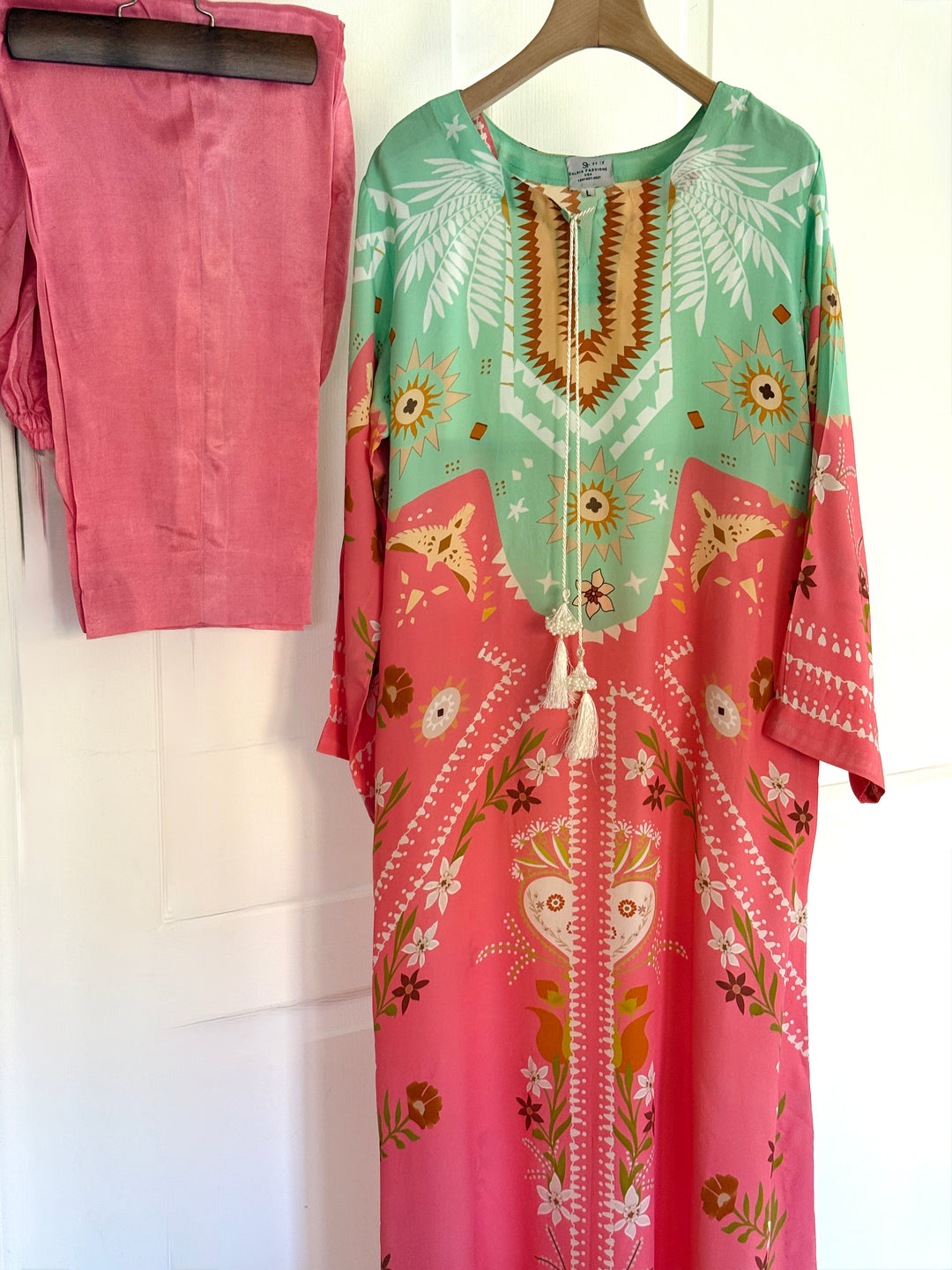 PURE CREPE SILK FUSION KAFTAN SFKF05