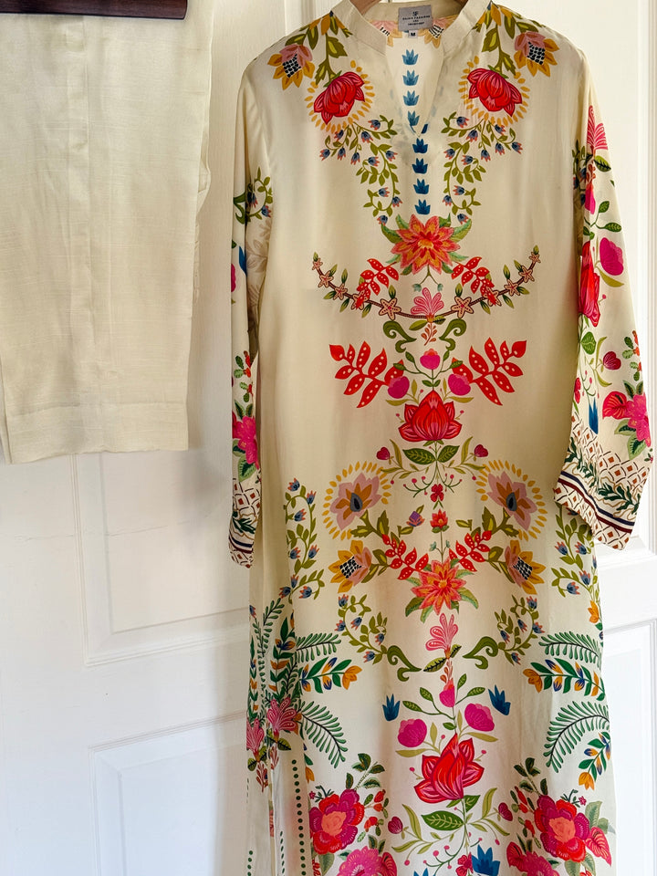 PURE CREPE SILK FUSION KAFTAN SFKF23