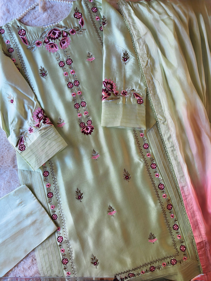 PURE SHEESHA SILK CUSTOM PARTYWEAR SCSF07