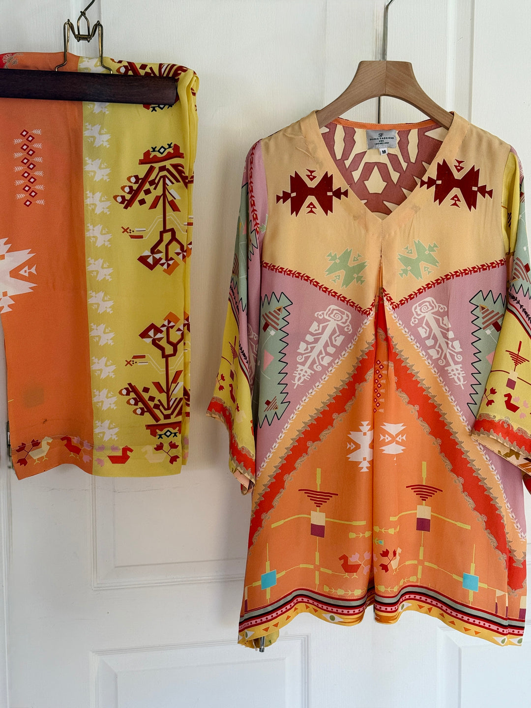 PURE CREPE SILK SUMMER FUSION CO-ORDS SFAZ01