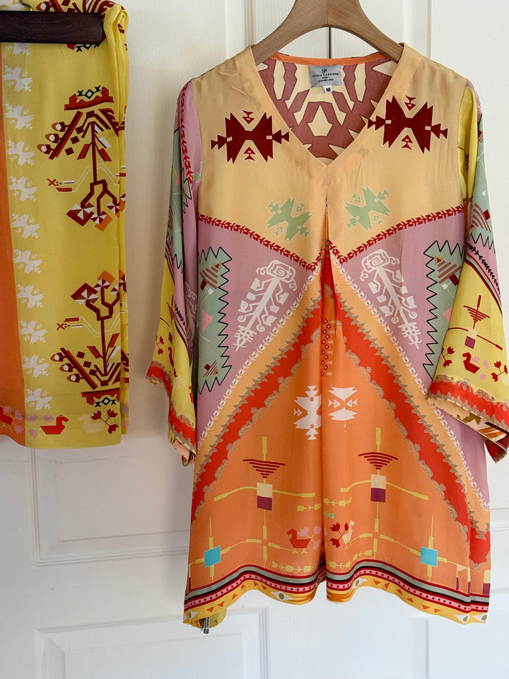 PURE CREPE SILK SUMMER FUSION CO-ORDS SFAZ01
