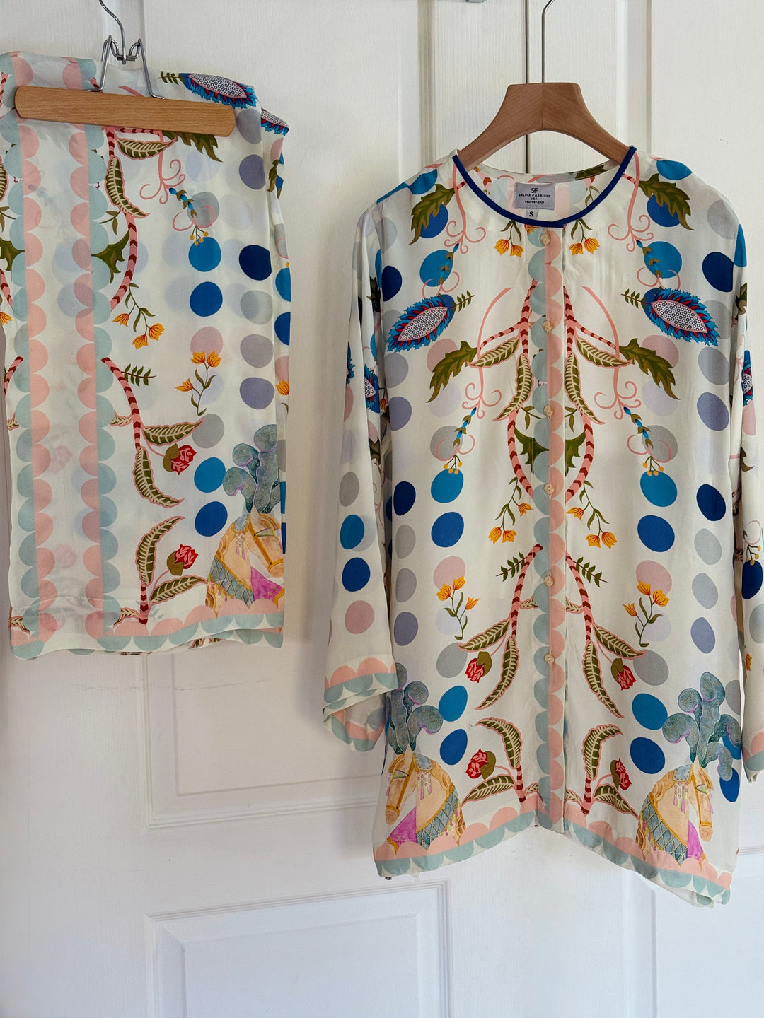 PURE CREPE SILK SUMMER FUSION CO-ORDS SFAZ15