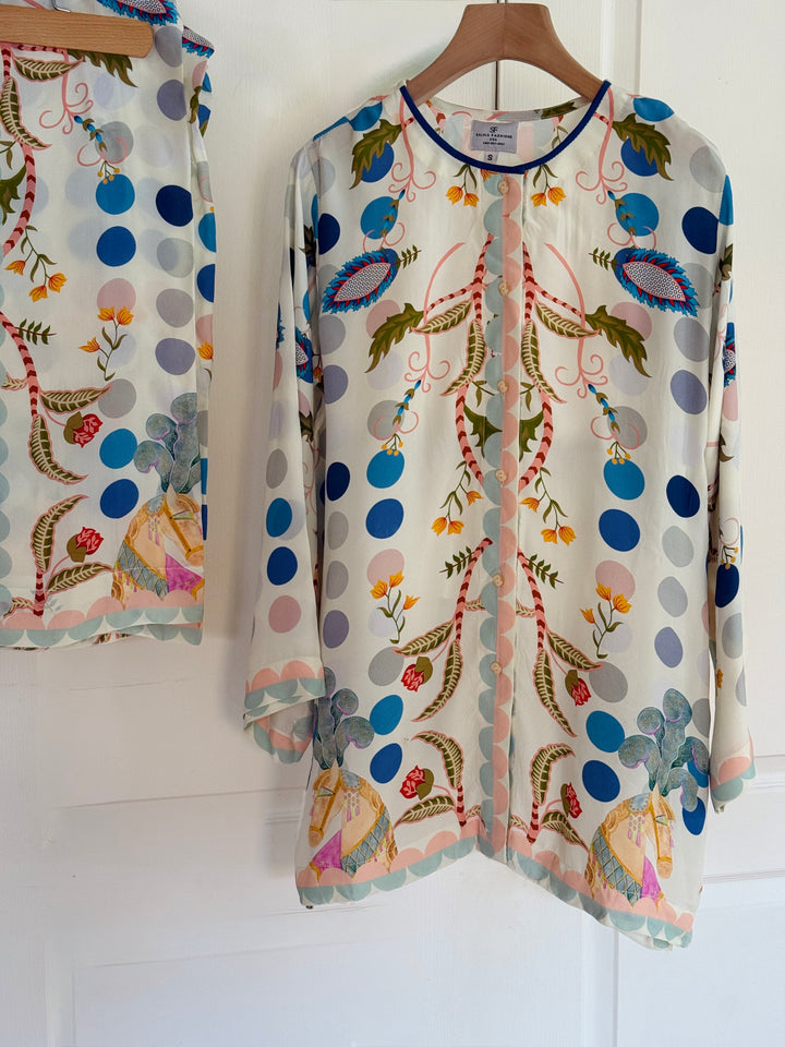 PURE CREPE SILK SUMMER FUSION CO-ORDS SFAZ15