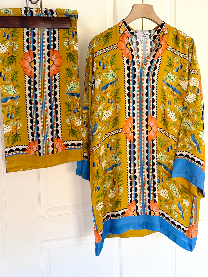 PURE CREPE SILK SUMMER FUSION CO-ORDS SFAZ05