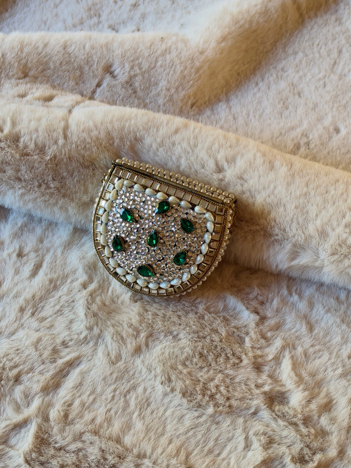 KUNDAN  CLUTCH SUNEHRI