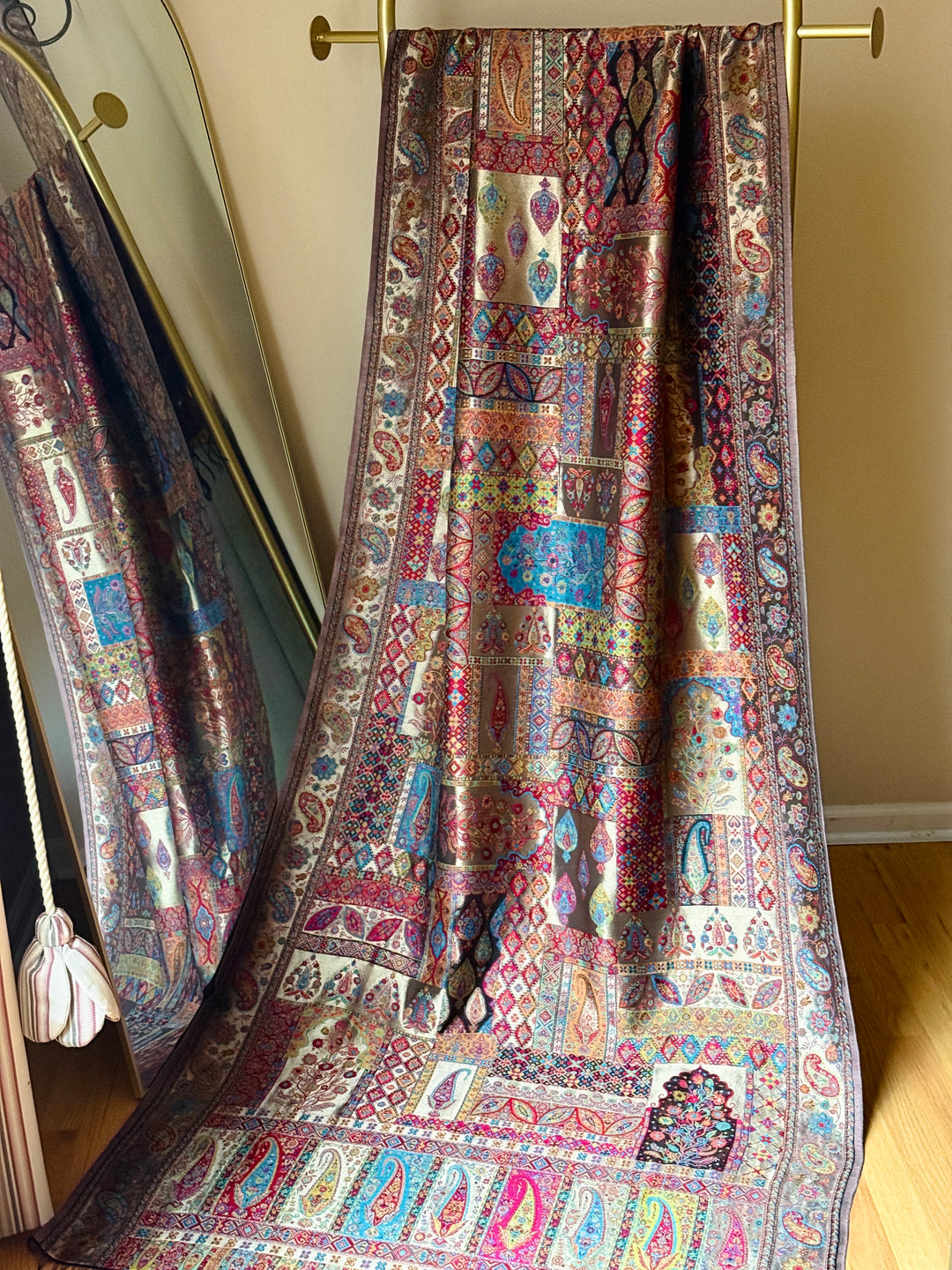 KHANI MOONLIGHT WOVEN PASHMINA SHAWL KHSF02