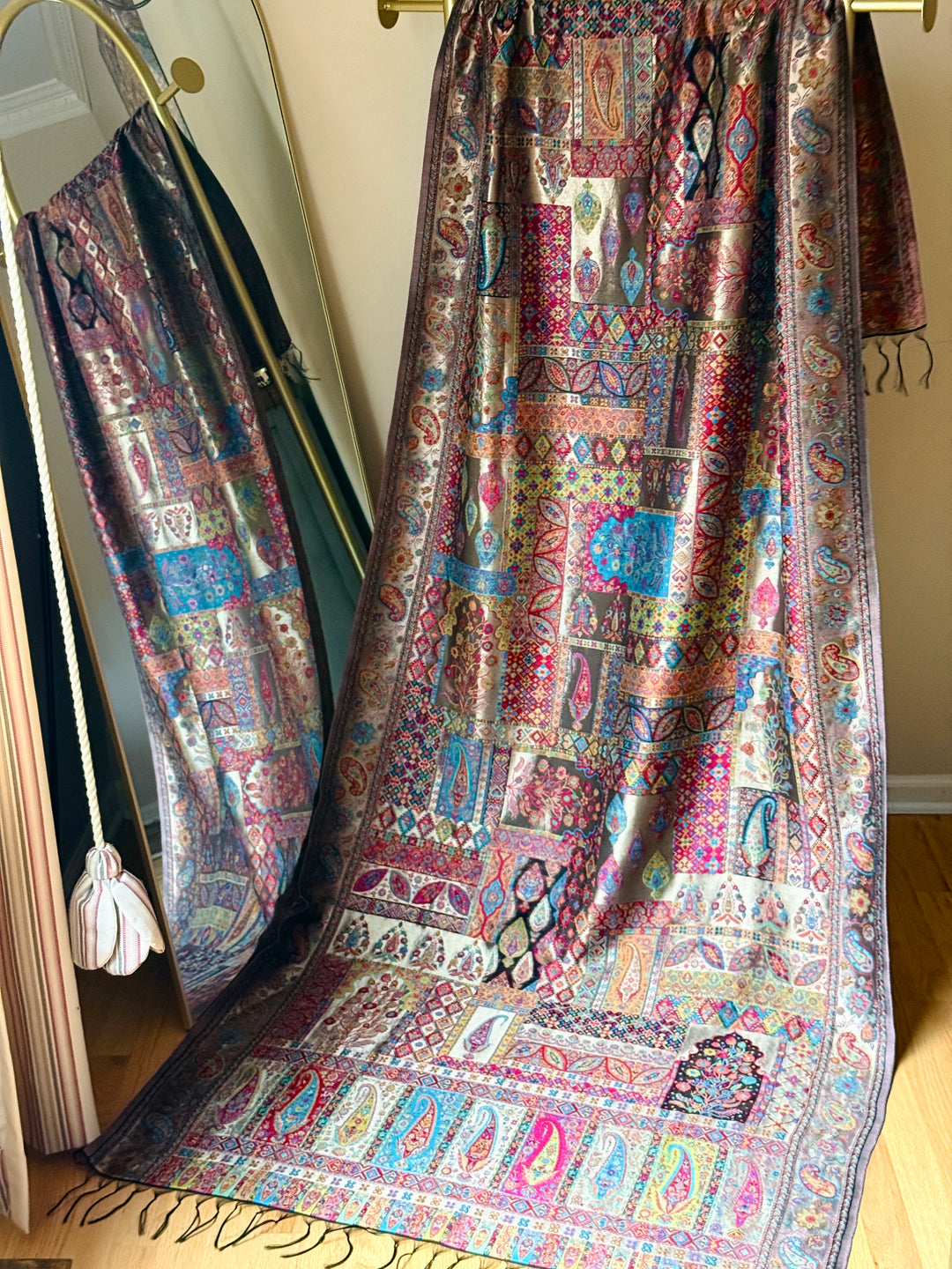 KHANI MOONLIGHT WOVEN PASHMINA SHAWL KHSF02