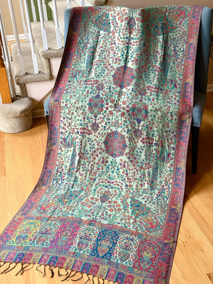 KHANI MOONLIGHT WOVEN PASHMINA SHAWL KHSF05