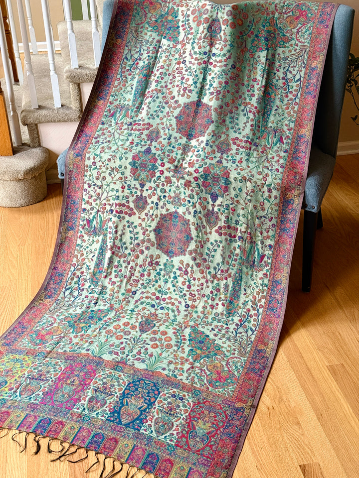 KHANI MOONLIGHT WOVEN PASHMINA SHAWL KHSF05