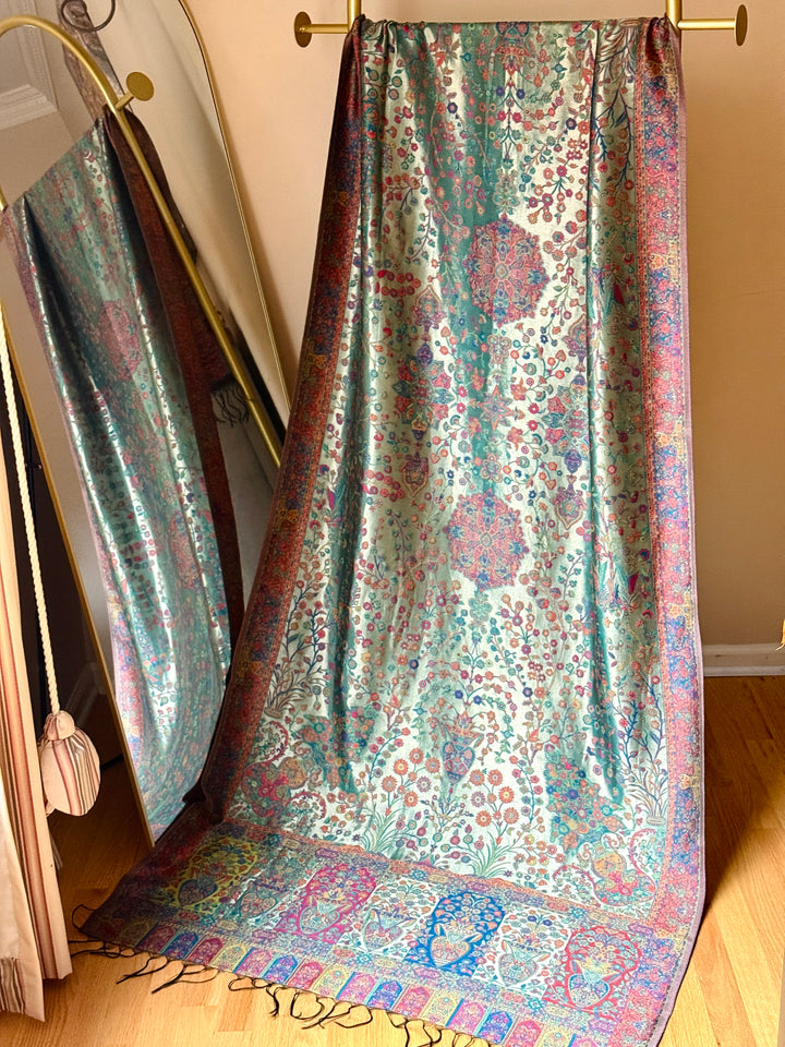 KHANI MOONLIGHT WOVEN PASHMINA SHAWL KHSF05