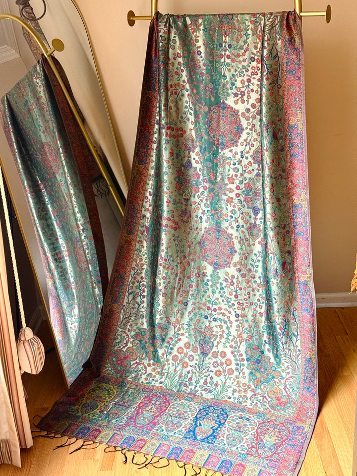 KHANI MOONLIGHT WOVEN PASHMINA SHAWL KHSF05