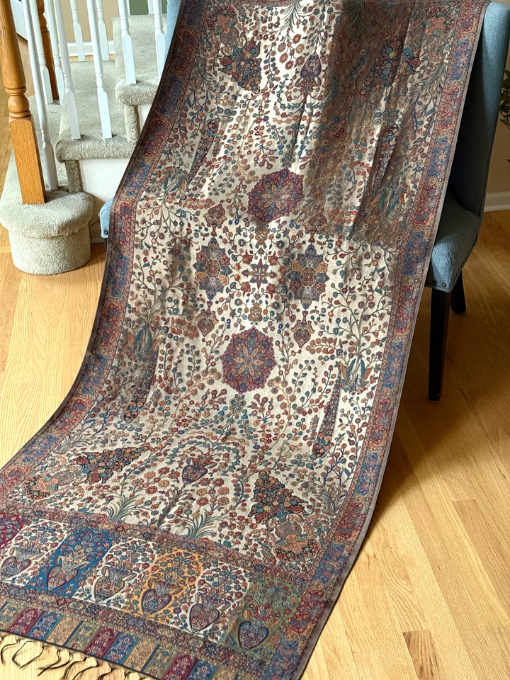 KHANI MOONLIGHT WOVEN PASHMINA SHAWL KHSF07