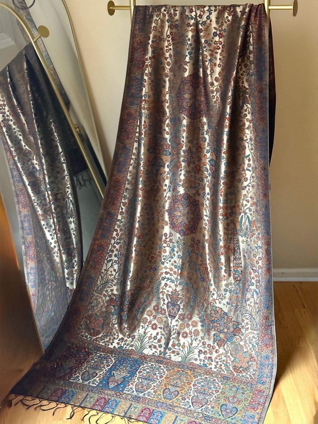 KHANI MOONLIGHT WOVEN PASHMINA SHAWL KHSF07