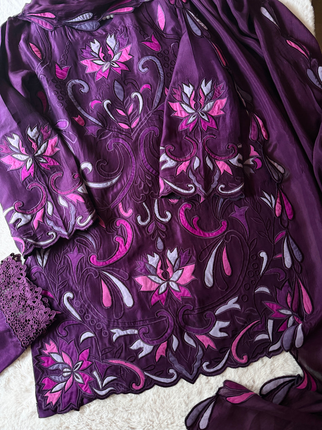DRAPE DUPATTA EMBROIDERED SKINNY SHALWAR SET DPSF02
