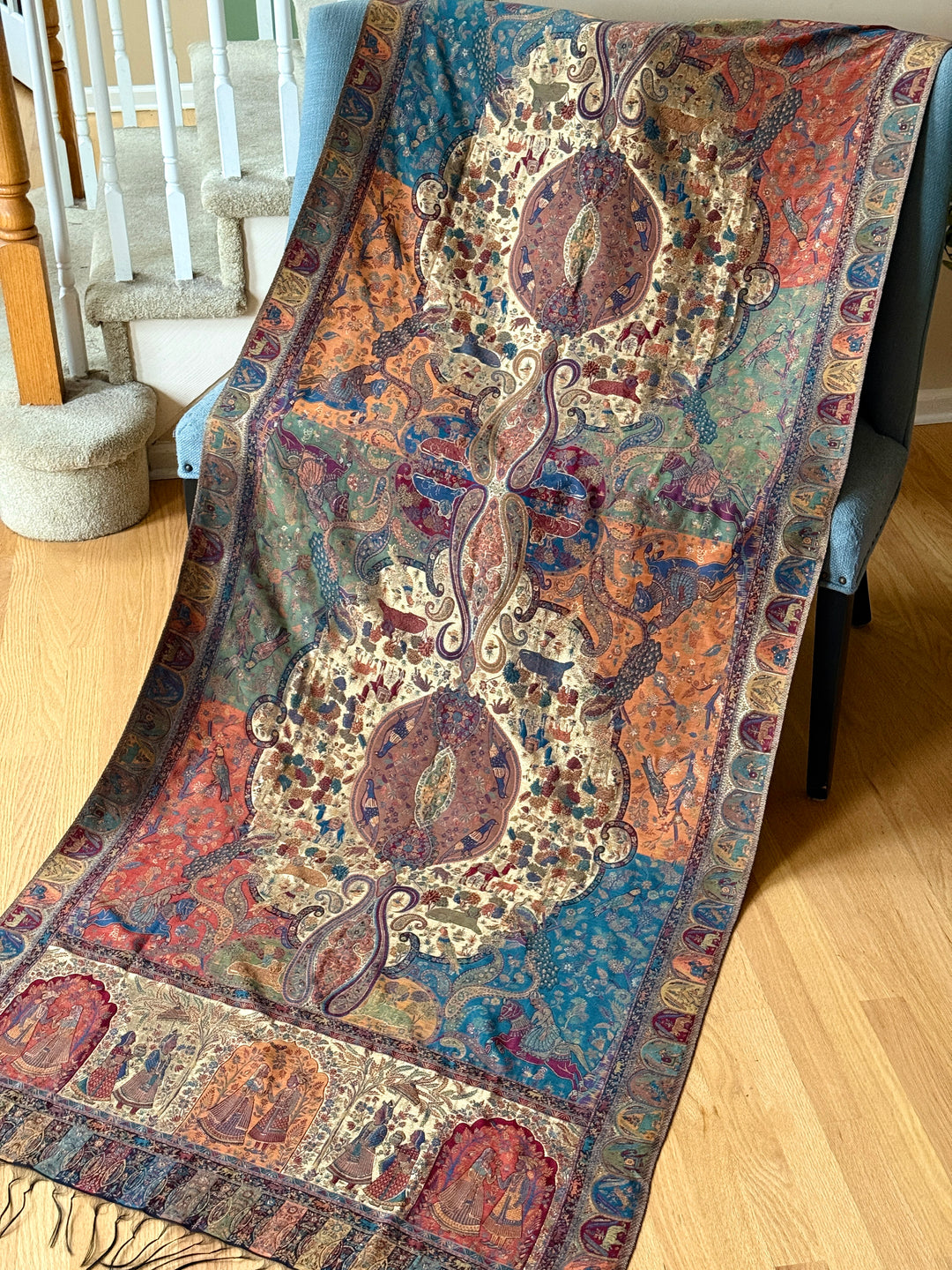 KHANI MOONLIGHT WOVEN PASHMINA SHAWL KHSF15