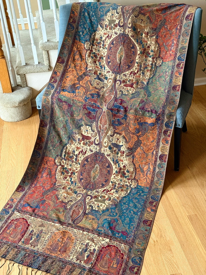 KHANI MOONLIGHT WOVEN PASHMINA SHAWL KHSF15