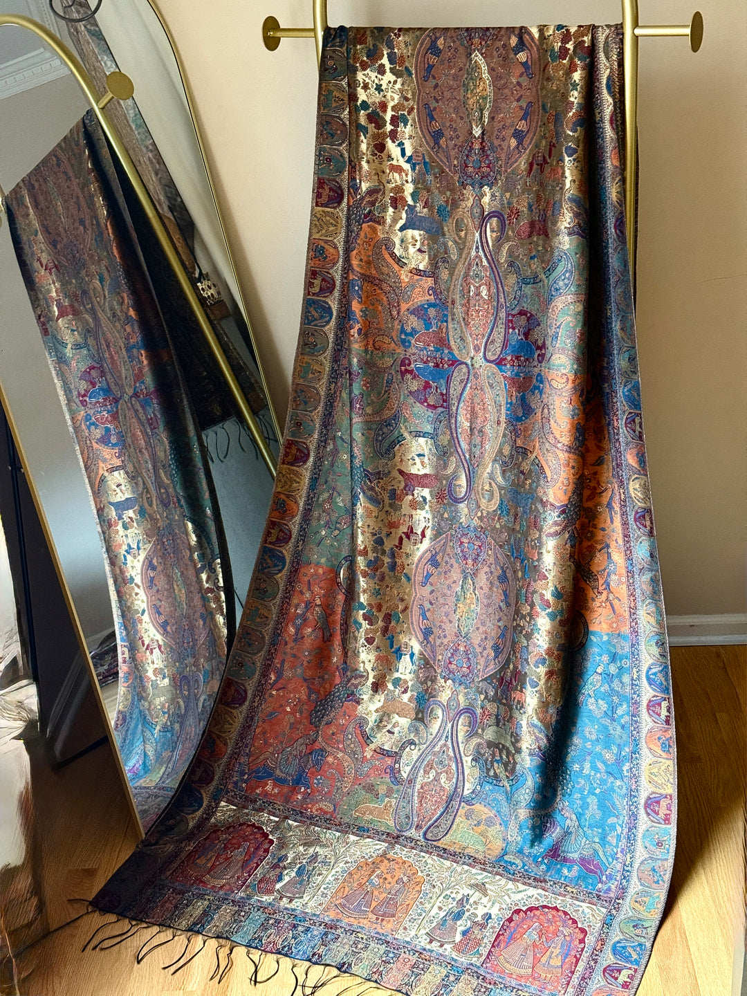 KHANI MOONLIGHT WOVEN PASHMINA SHAWL KHSF15