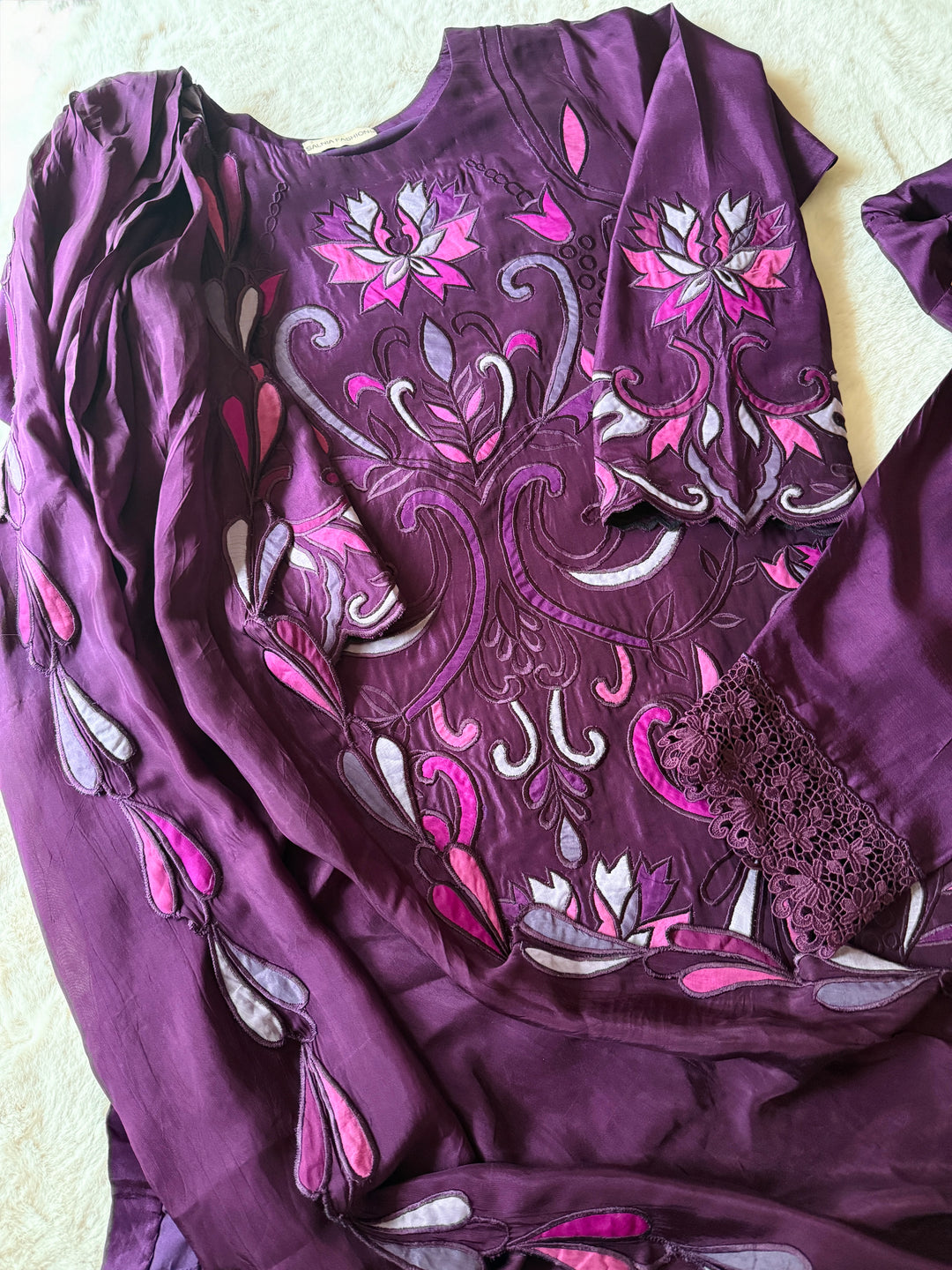DRAPE DUPATTA EMBROIDERED SKINNY SHALWAR SET DPSF02