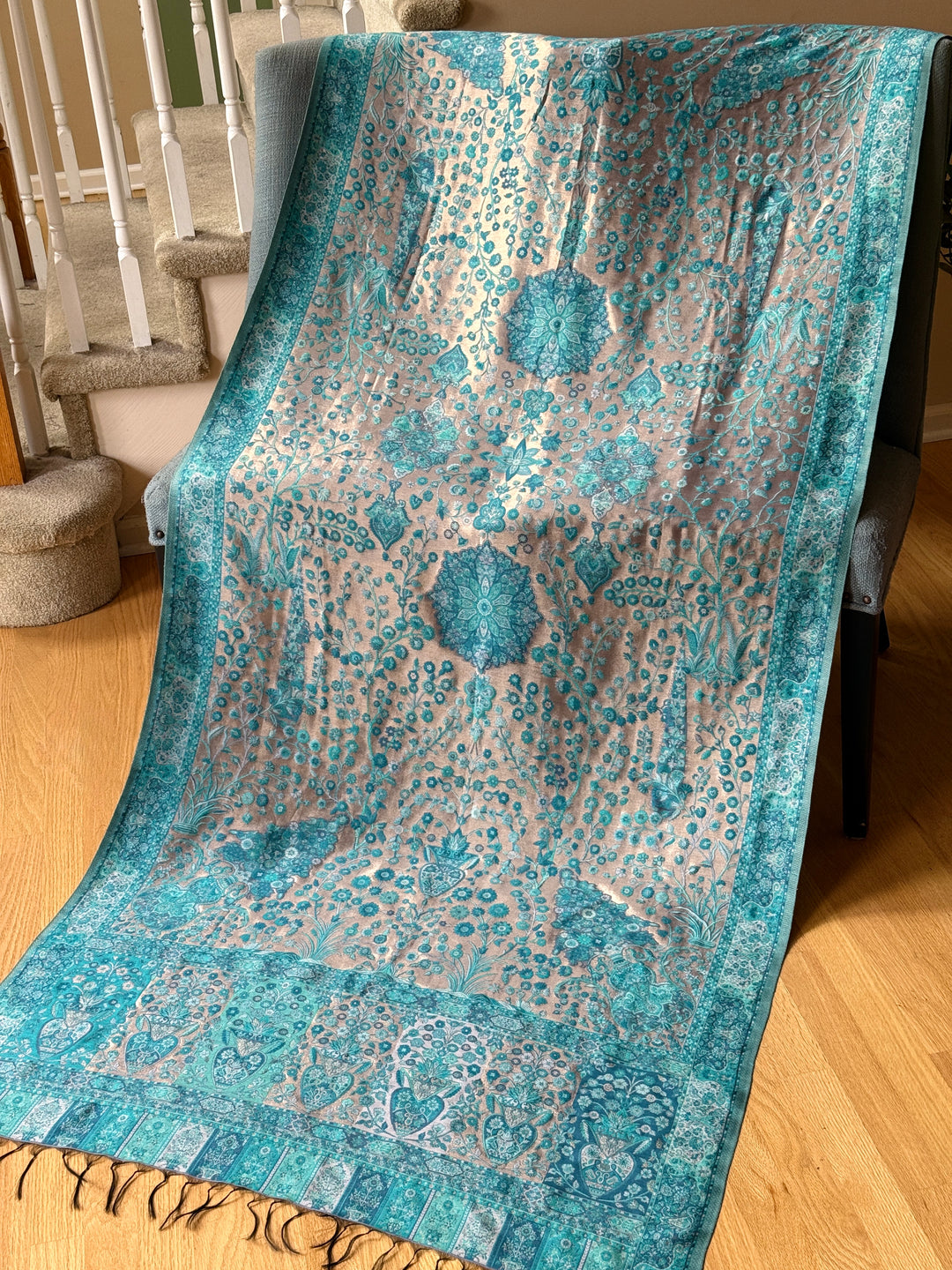 KHANI MOONLIGHT WOVEN PASHMINA SHAWL KHSF17