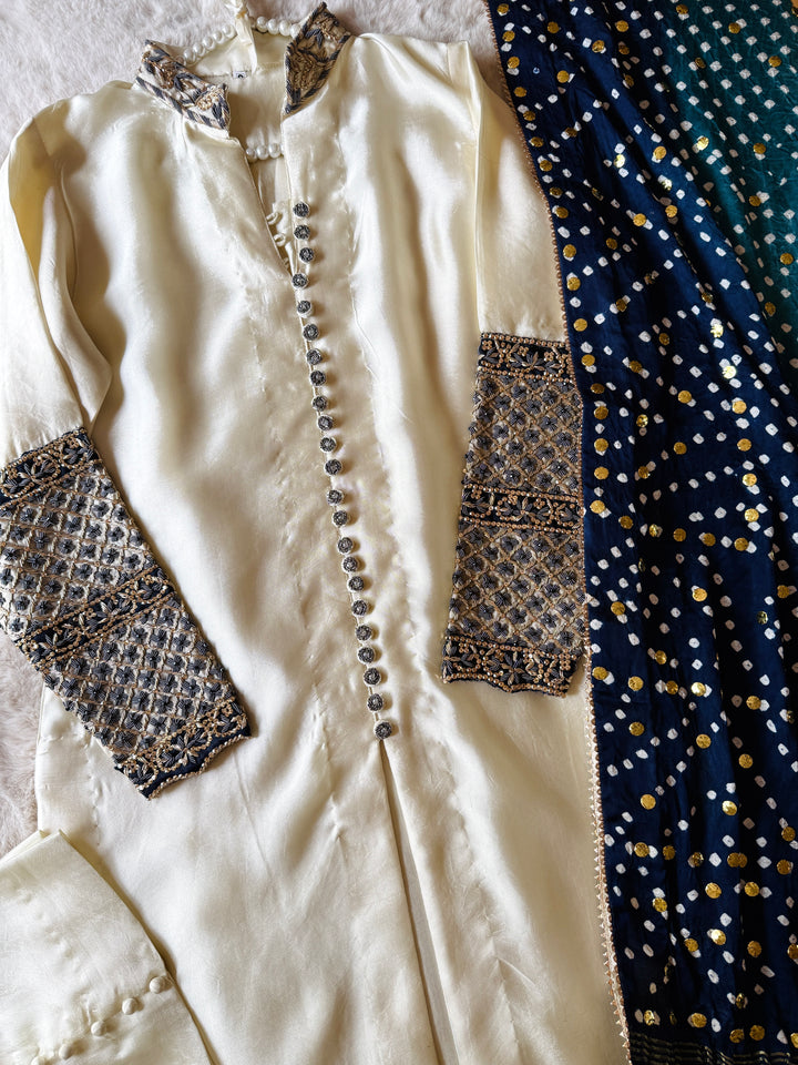 CUSTOM SERIES PURE SILK CHUNRI SUITS CHSF13