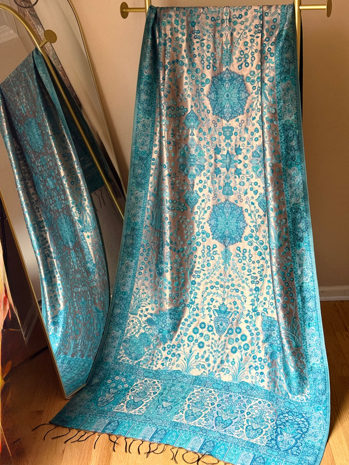 KHANI MOONLIGHT WOVEN PASHMINA SHAWL KHSF17