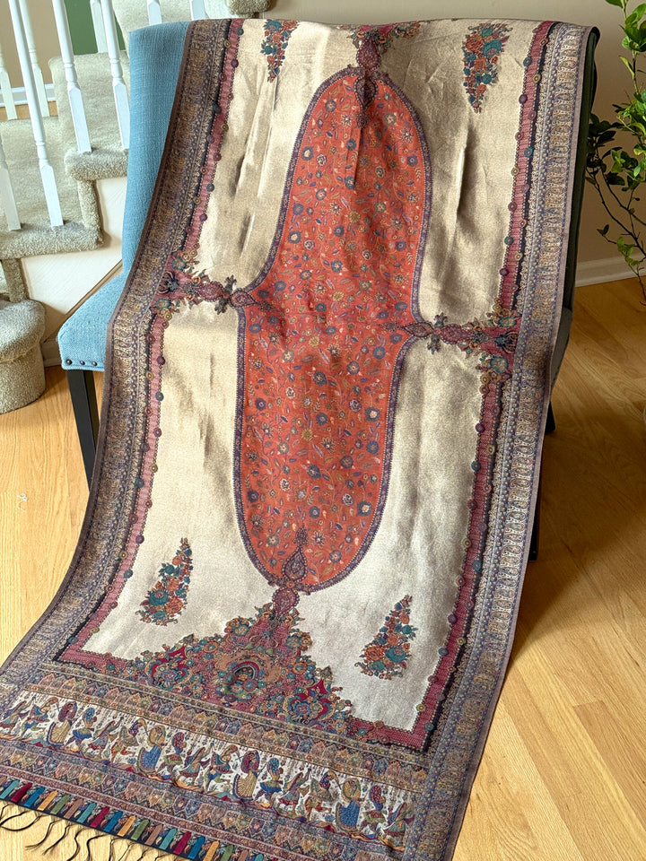 KHANI MOONLIGHT WOVEN PASHMINA SHAWL KHSF18