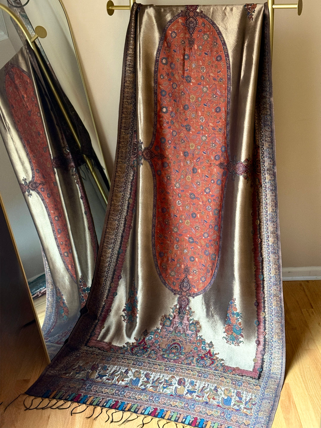 KHANI MOONLIGHT WOVEN PASHMINA SHAWL KHSF18