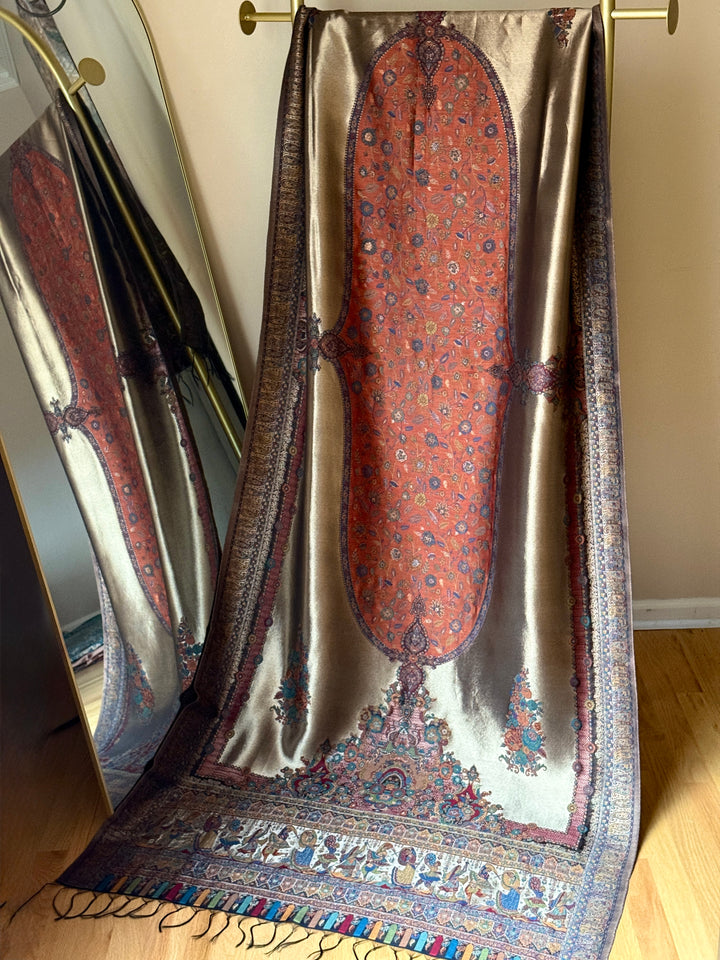 KHANI MOONLIGHT WOVEN PASHMINA SHAWL KHSF18