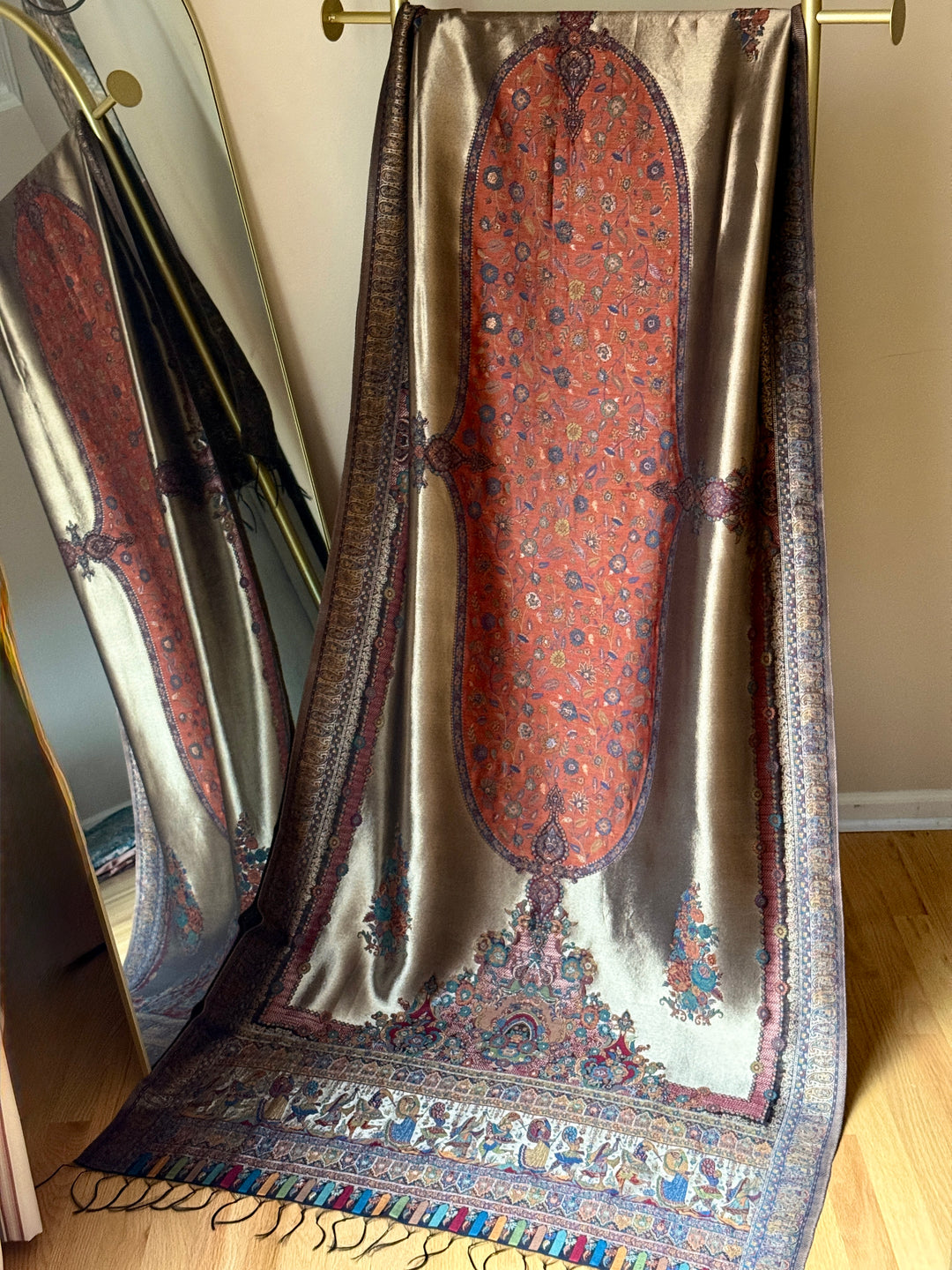 KHANI MOONLIGHT WOVEN PASHMINA SHAWL KHSF18