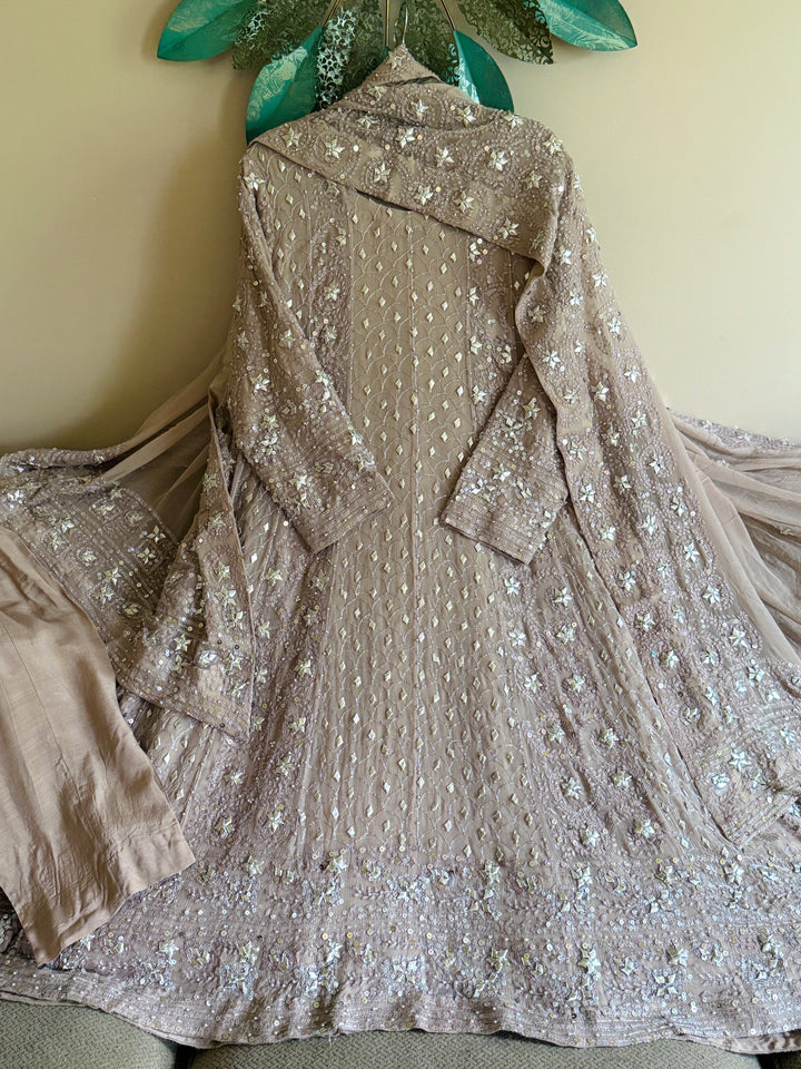 CHIKANKARI  MUKESH HEAVY FROCK CHSF06