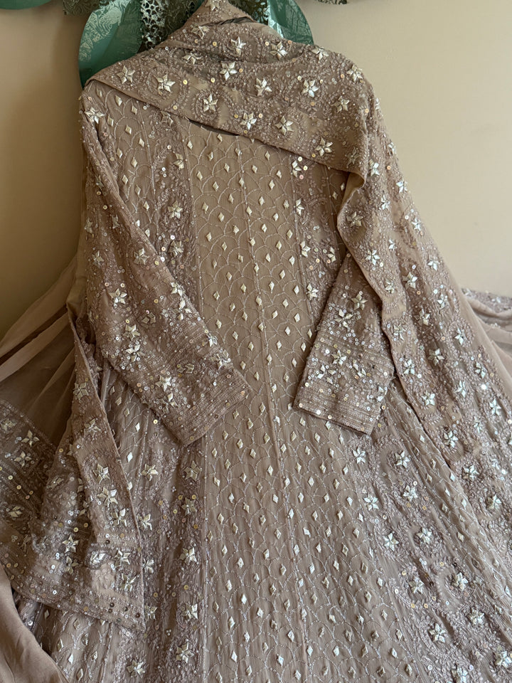 CHIKANKARI  MUKESH HEAVY FROCK CHSF06