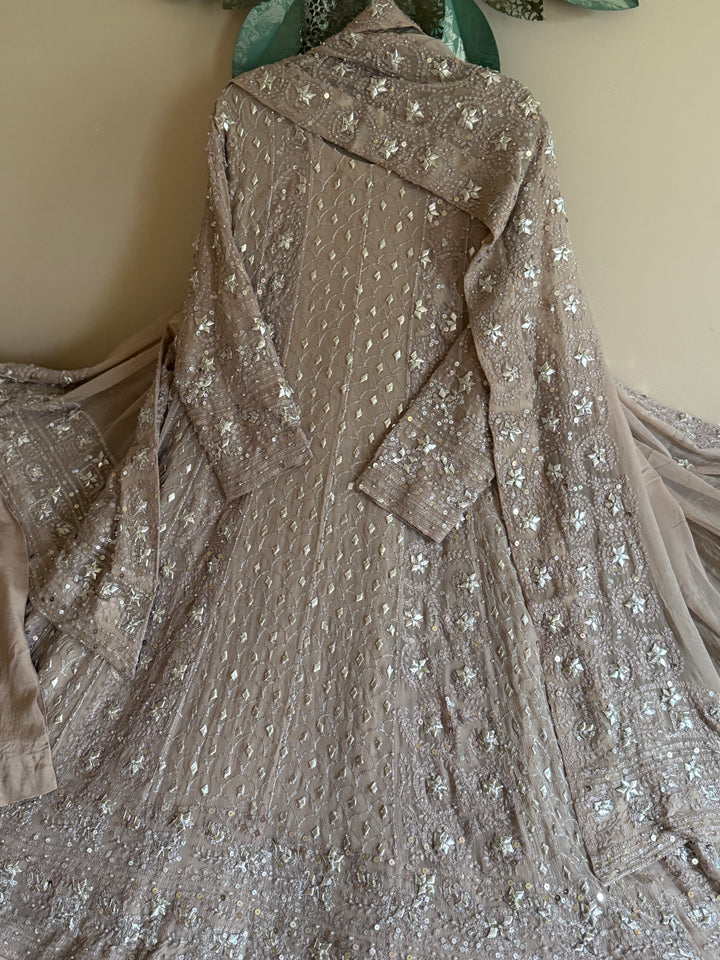 CHIKANKARI  MUKESH HEAVY FROCK CHSF06