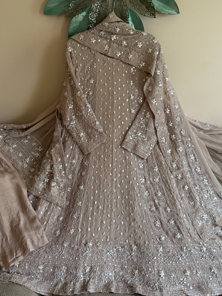 CHIKANKARI  MUKESH HEAVY FROCK CHSF06