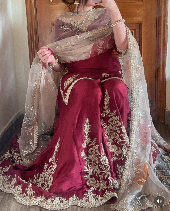 HEAVY PARTYWEAR SHARARA SET SFNQ04