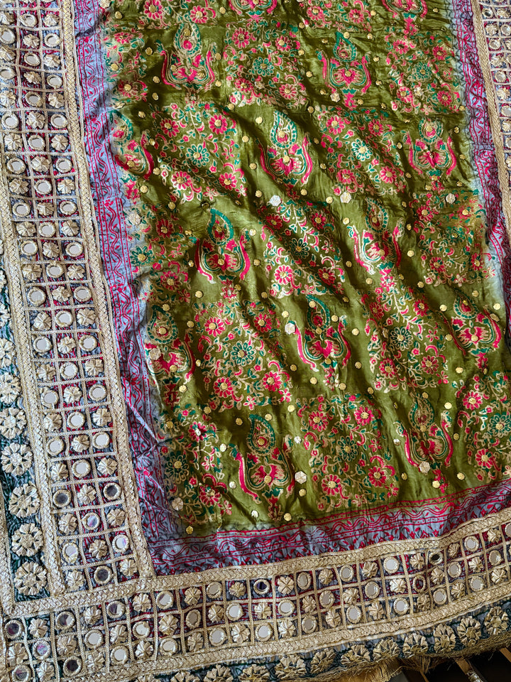 PURE SILK BLOCK PRINTED SUIT BLSF06