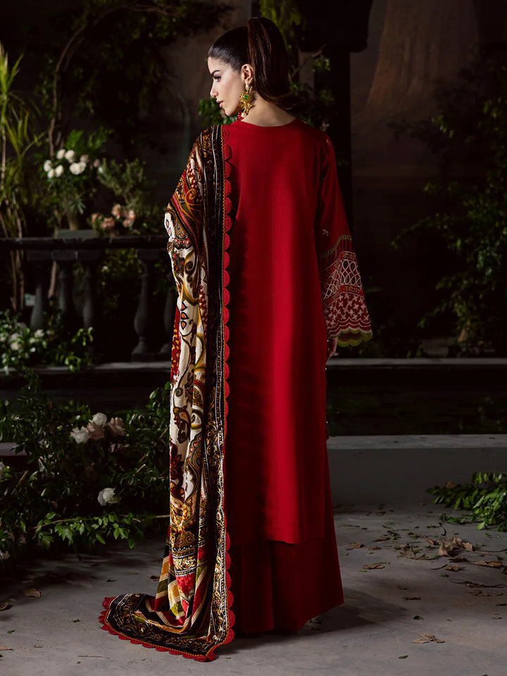 EMBROIDERED LINEN SUIT WITH PALACHI DUPATTA PLSF10