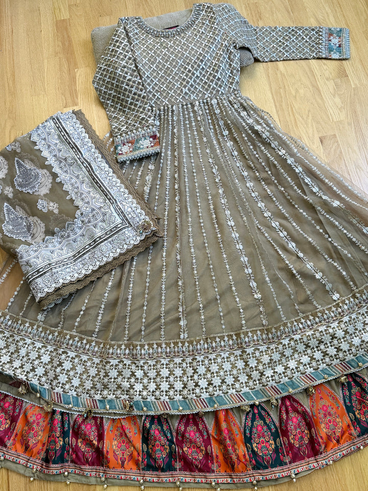 EMBROIDERED PARTYWEAR FROCK ALPW165