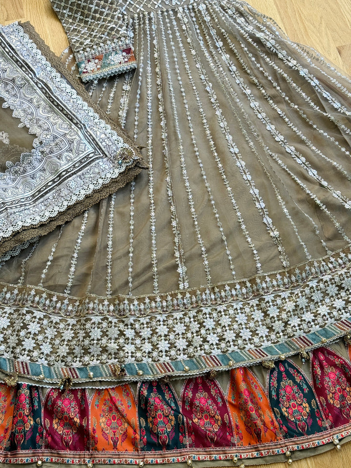 EMBROIDERED PARTYWEAR FROCK ALPW165